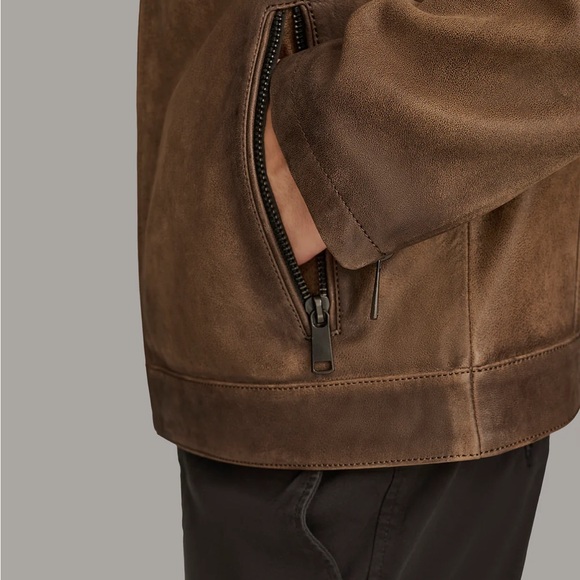 Wilsons Leather Aiden Color Blocked Racer Jacket - Picture 7 of 13